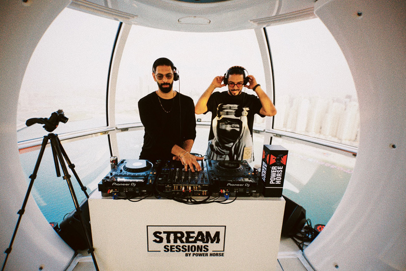  First ever DJ Stream inside of Ain Dubai cabin, with Saudi superstar DJs Dish Dash for Power Horse Stream Sessions