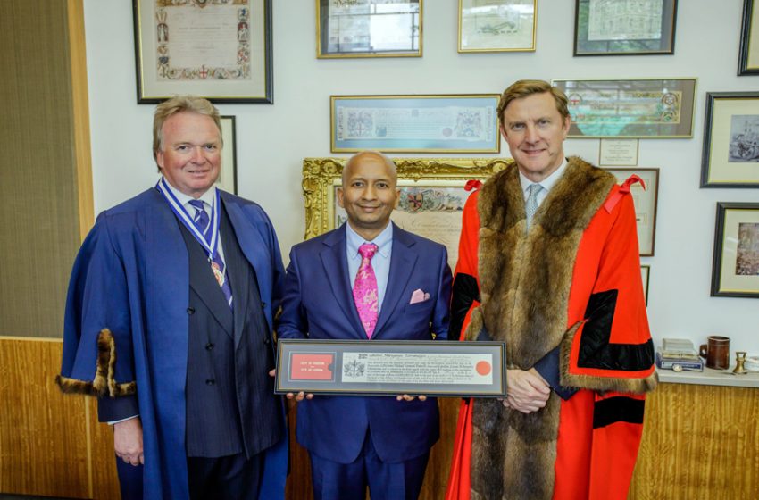  SWFI Founder Lakshmi Narayanan Honored as Freeman of the City of London at Global Wealth Conference 2024