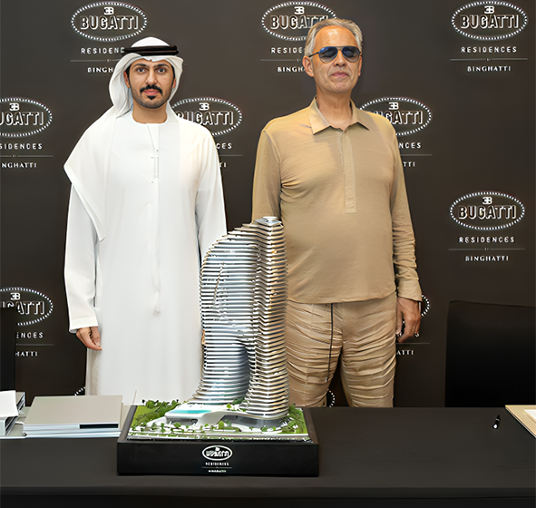  Global Opera Icon Andrea Bocelli Buys a Luxury Residence at Bugatti Residences by Binghatti in Dubai