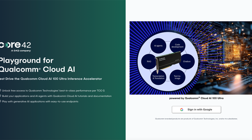  Core42 Launches an AI Developer Playground for AI Inference-as-a-Service with Qualcomm in UAE
